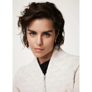 Mint Velvet Cream Quilted Cotton Blend Jacket